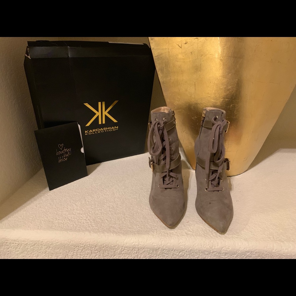 Kardashian Kollection Lace- Up bootie
